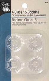 Dritz Bobbin Plastic Class 15 4ct